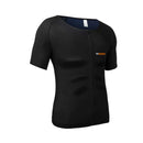 Sweat Zipper Sauna Effect T-Shirt