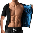 Sweat Zipper Sauna Effect T-Shirt